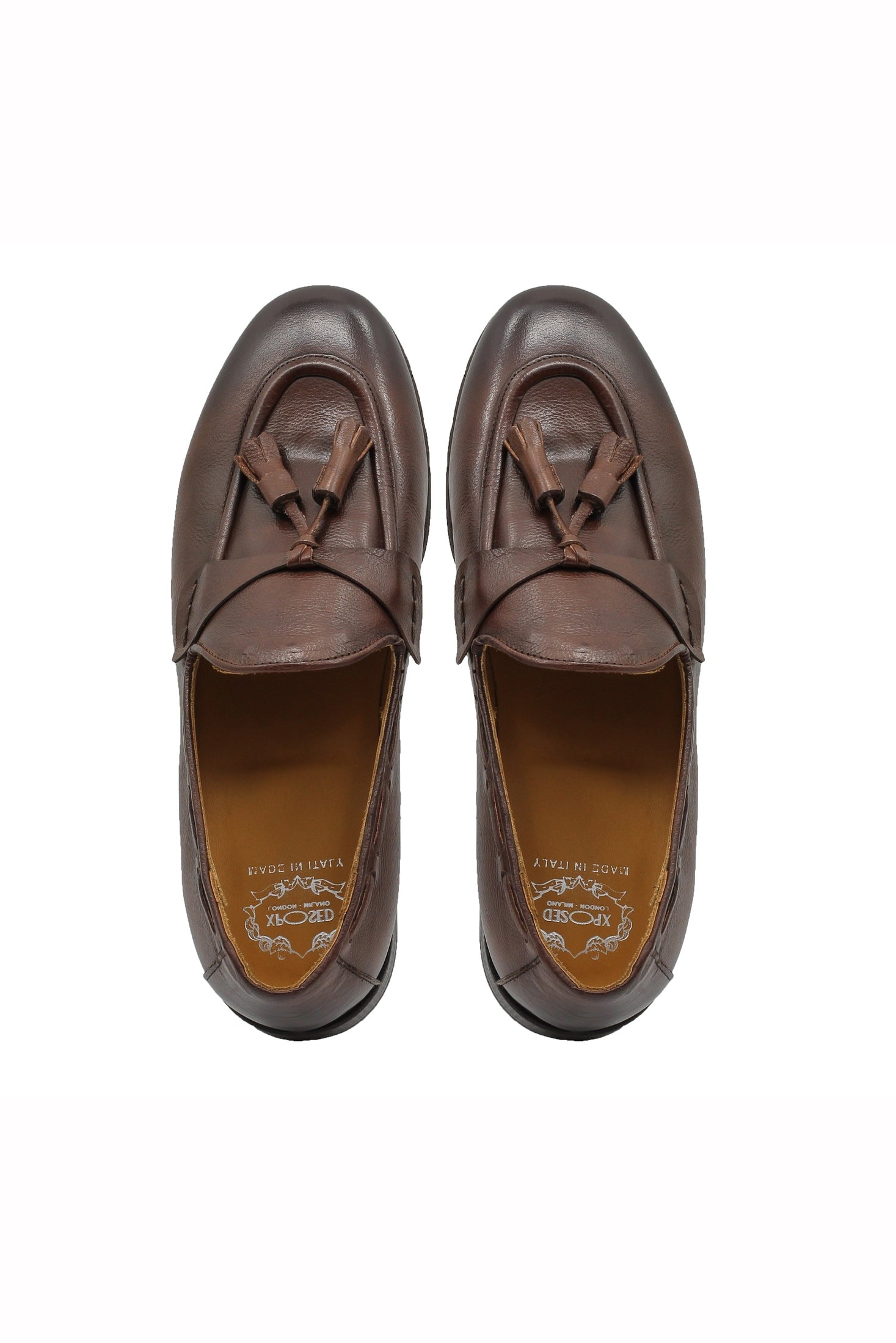 NAPLES 03 – TASSEL LOAFERS BROWN ITALIAN LEATHER