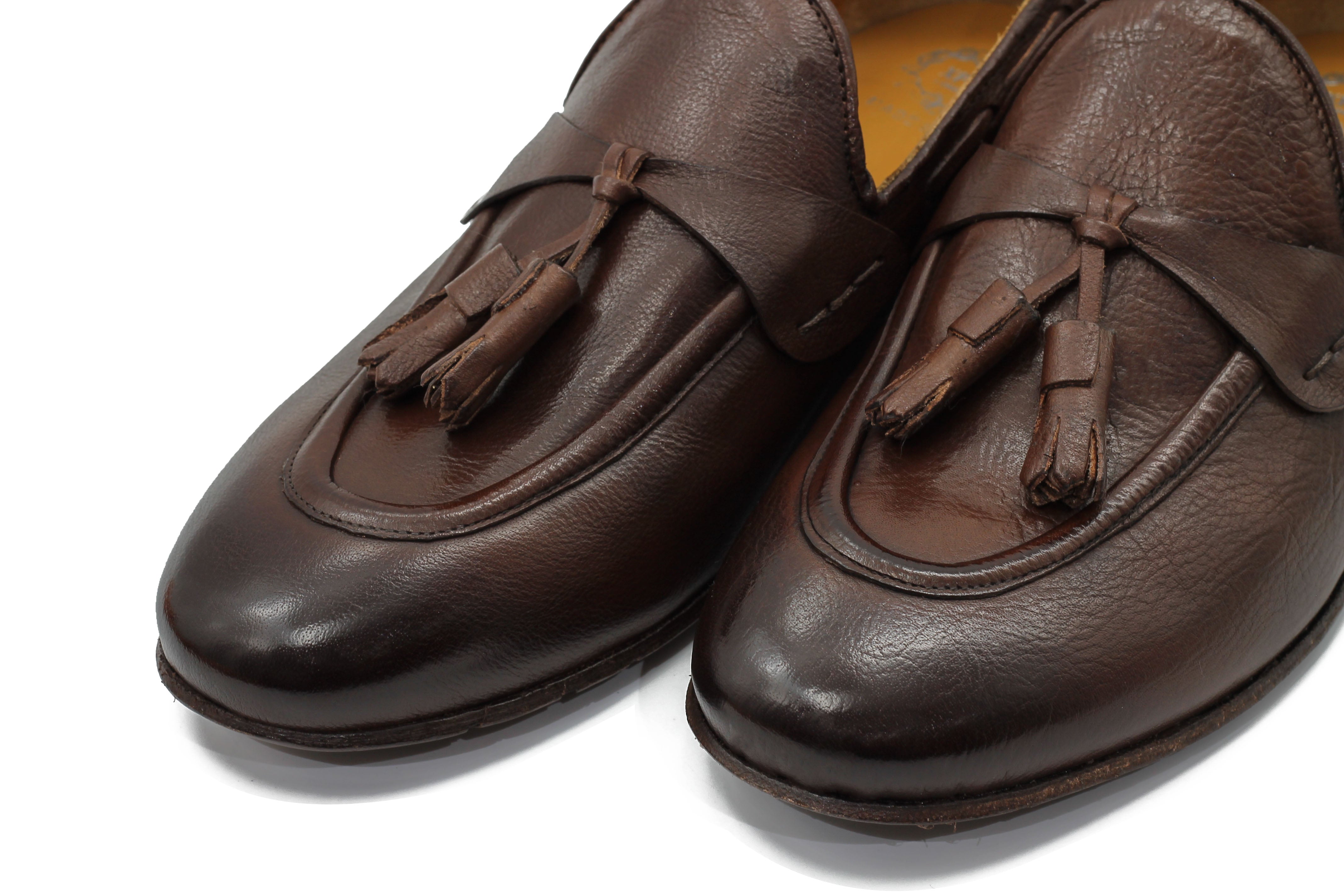 NAPLES 03 – TASSEL LOAFERS BROWN ITALIAN LEATHER