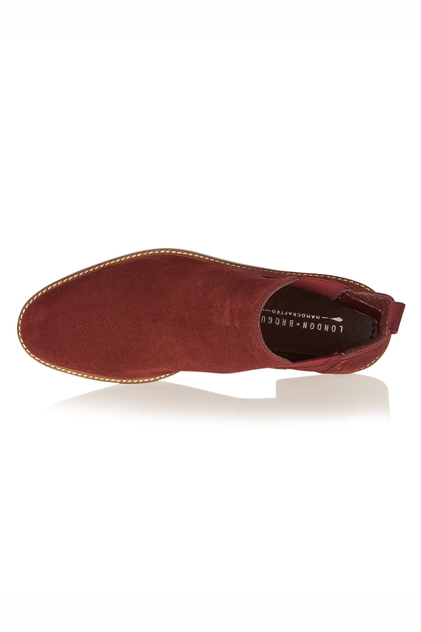 SUEDE CHELSEA BOOTS IN BORDO