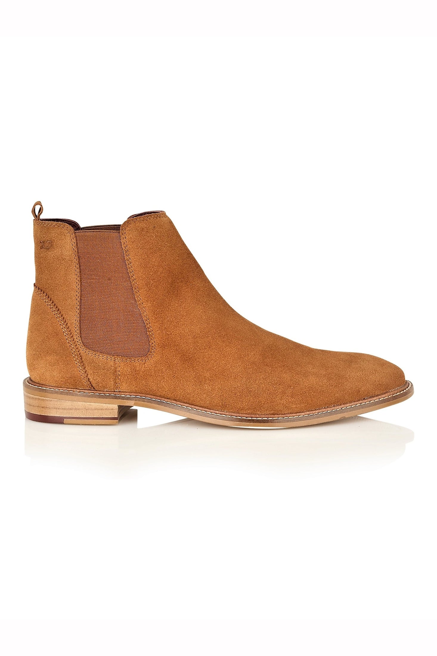 SUEDE CHELSEA BOOTS IN TAN