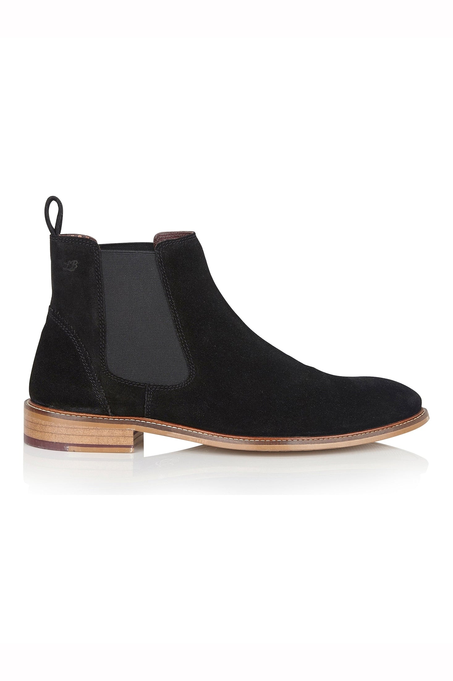 SUEDE CHELSEA BOOTS IN BLACK