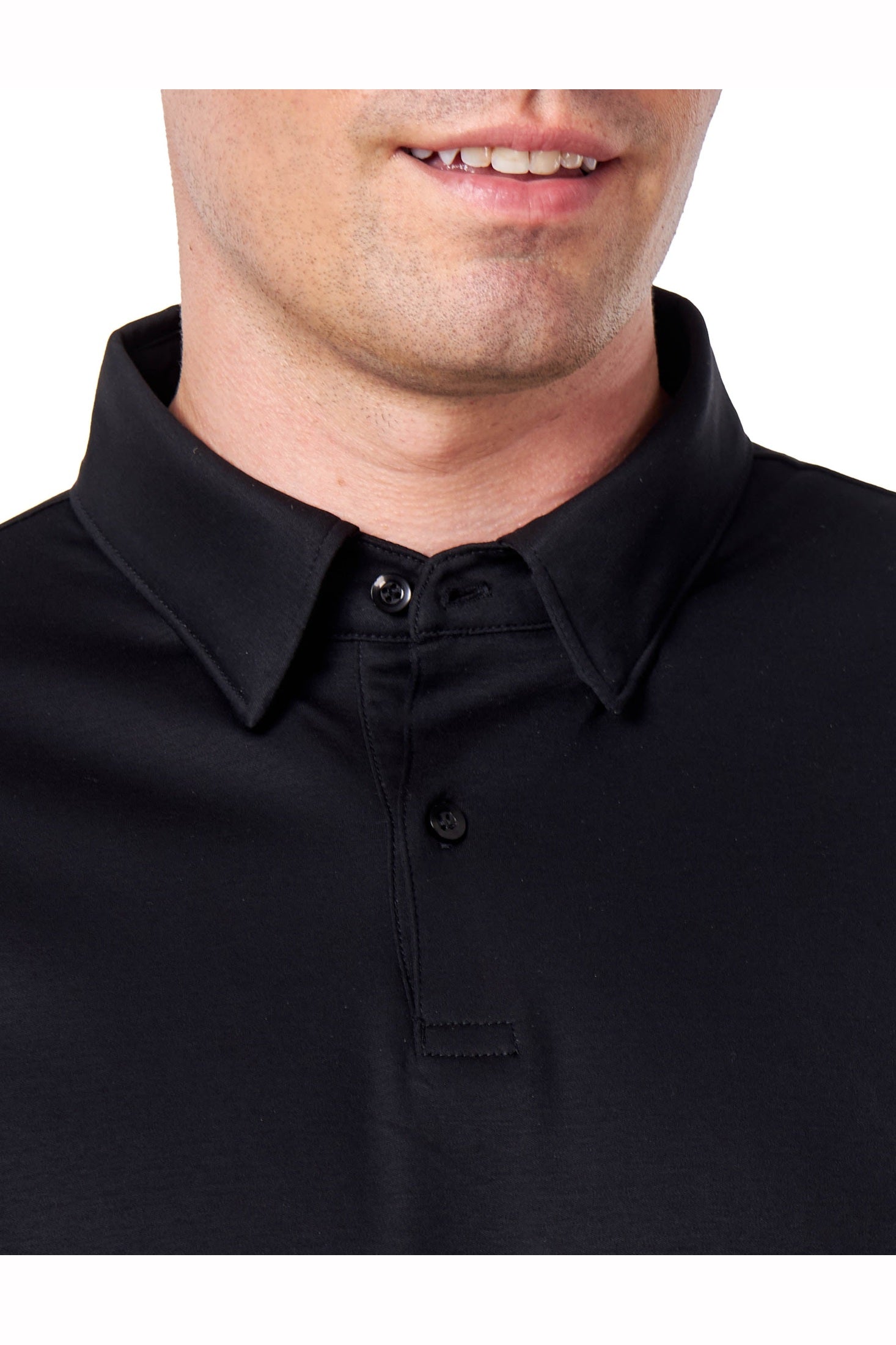 Mercerised Cotton Polo Shirts Long Sleeve