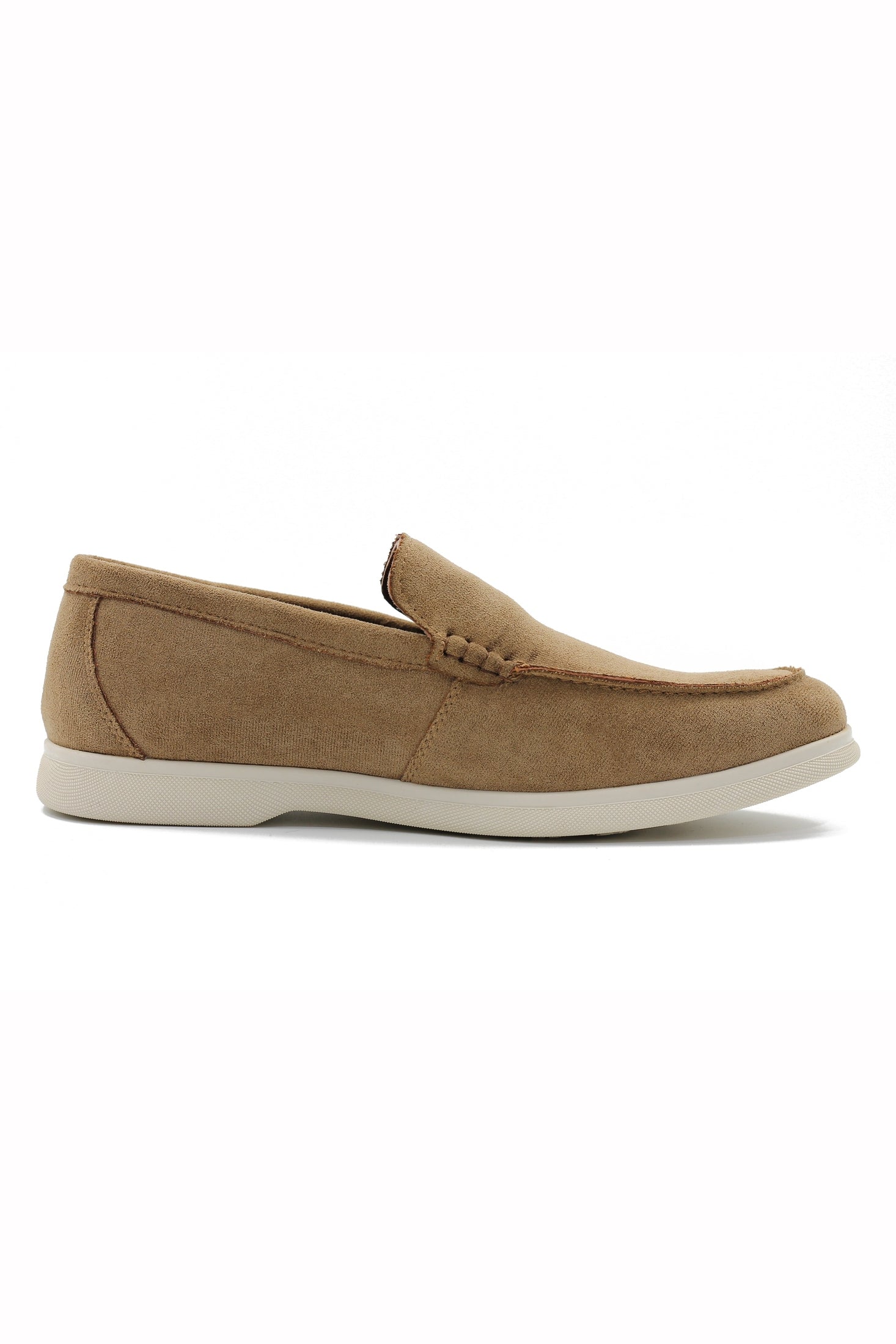 SUEDE FAUX LEATHER MOCCASINS