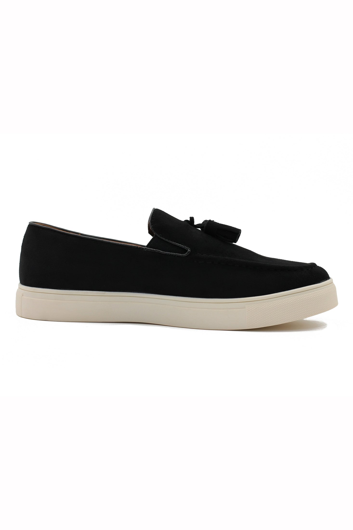FAUX LEATHER SUEDE SNEAKER WITH TASSEL