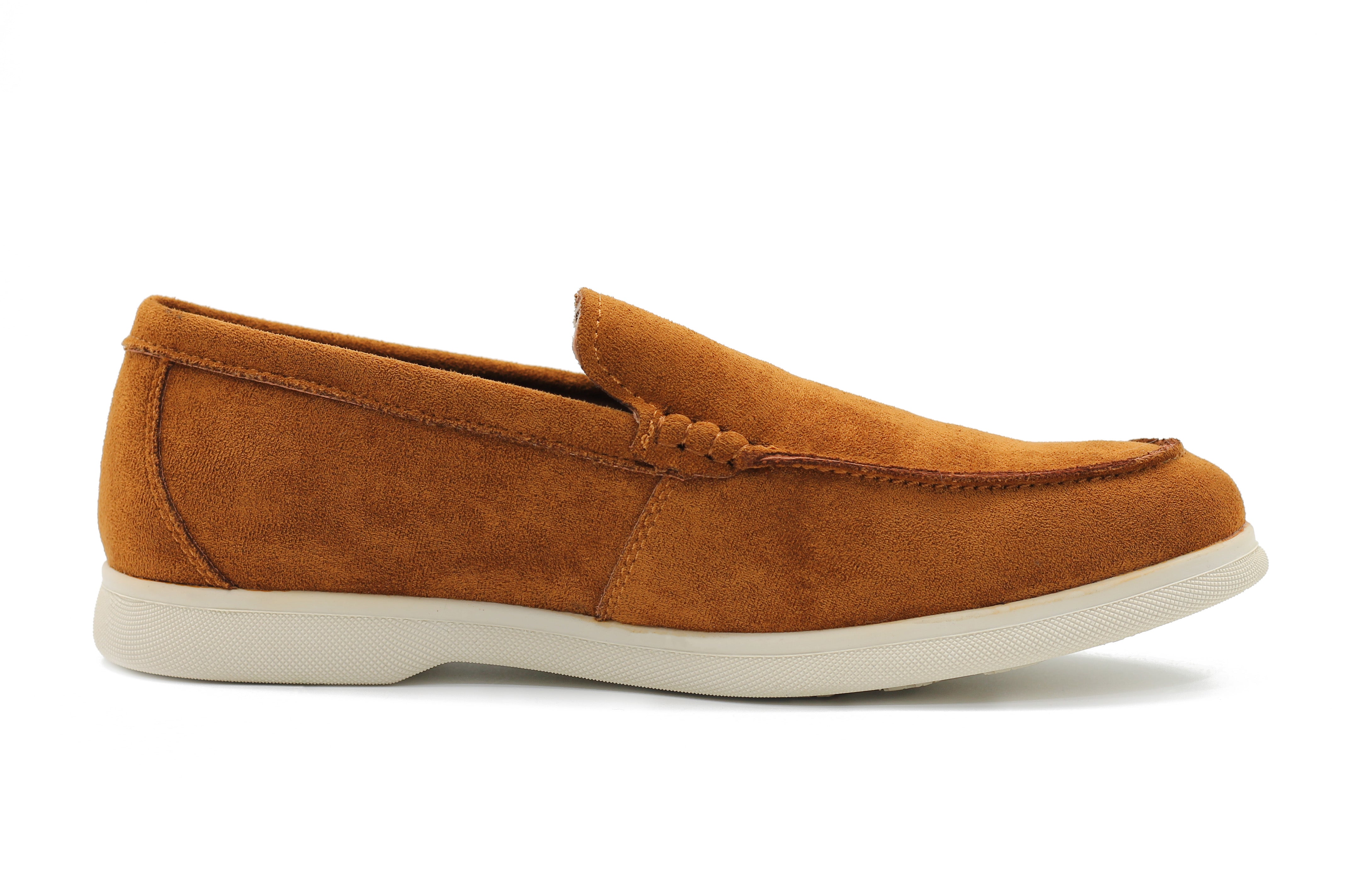 SUEDE FAUX LEATHER MOCCASINS