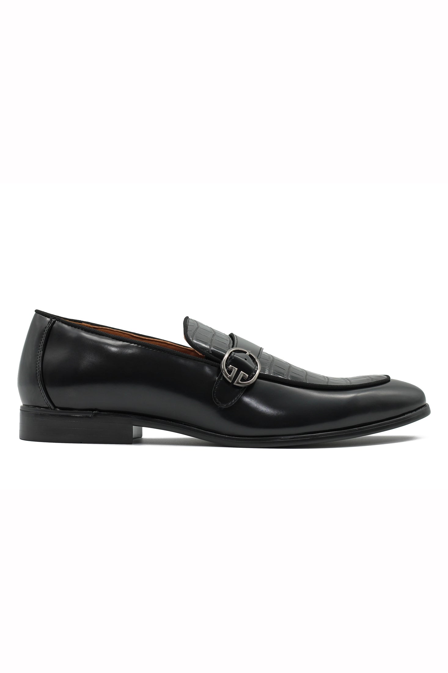 PRINTED MONK STRAP LOAFERS