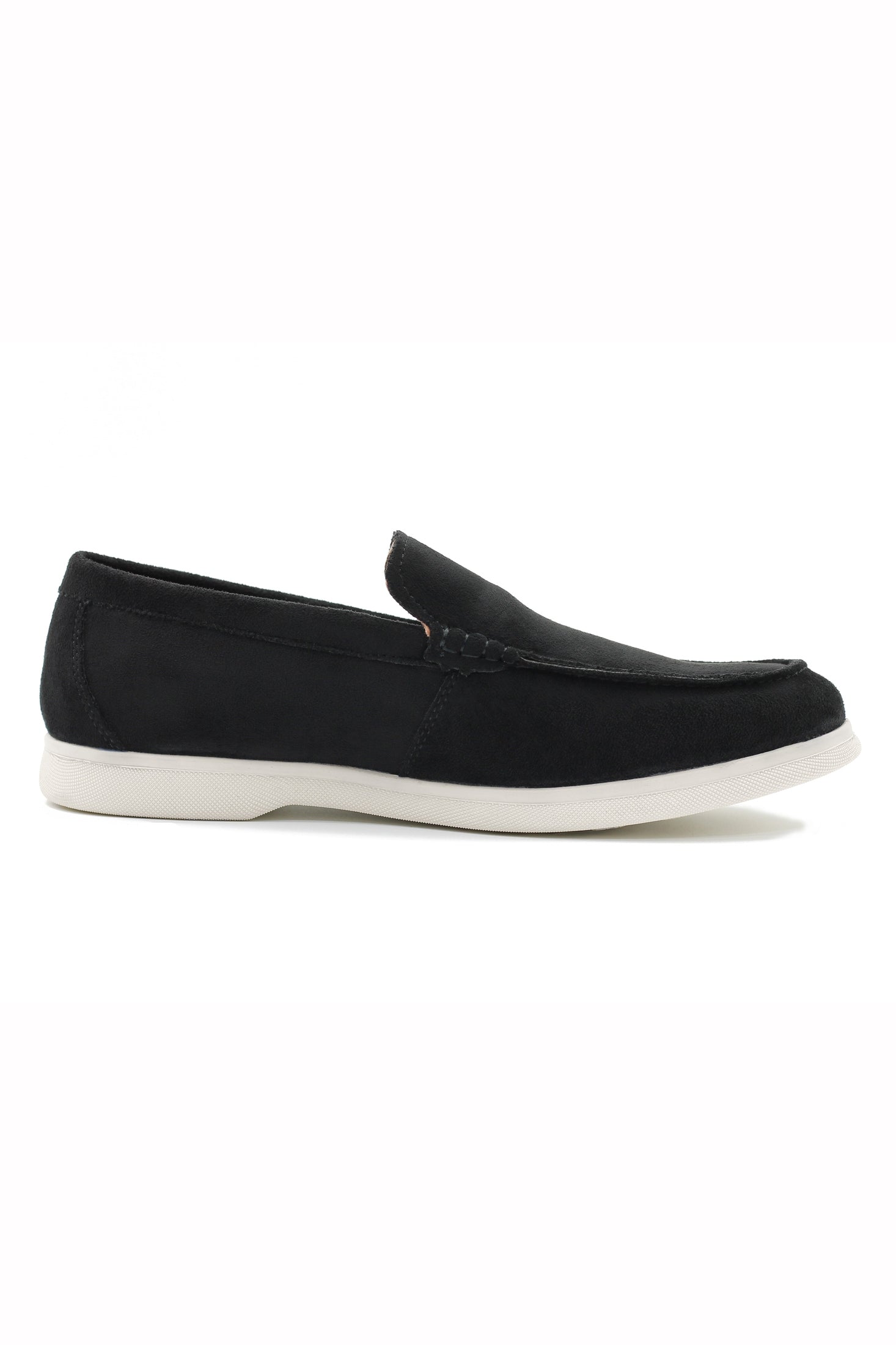 SUEDE FAUX LEATHER MOCCASINS