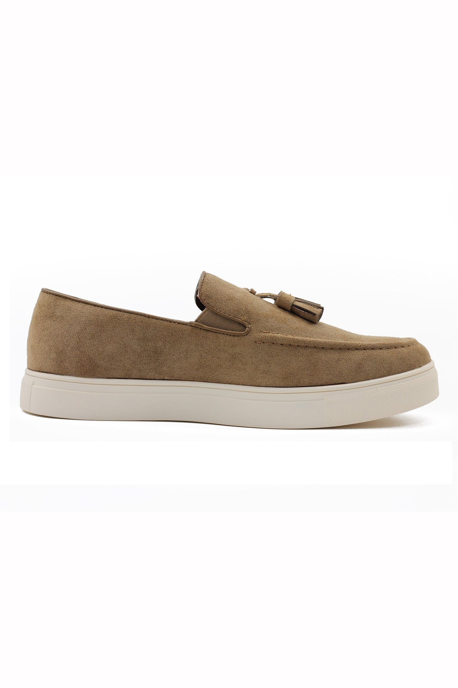 FAUX LEATHER SUEDE SNEAKER WITH TASSEL