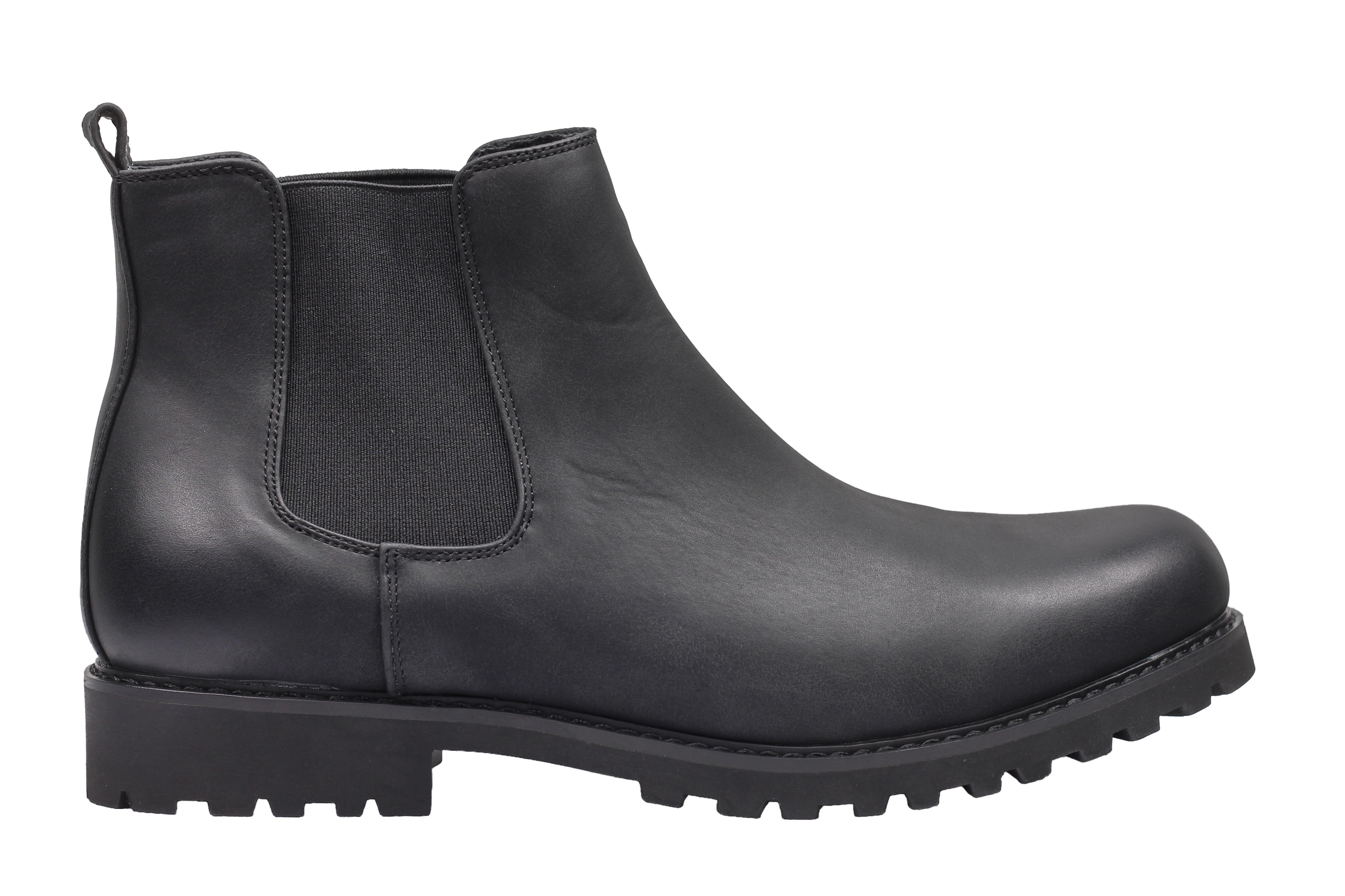 CHELSEA FAUX LEATHER BOOTS