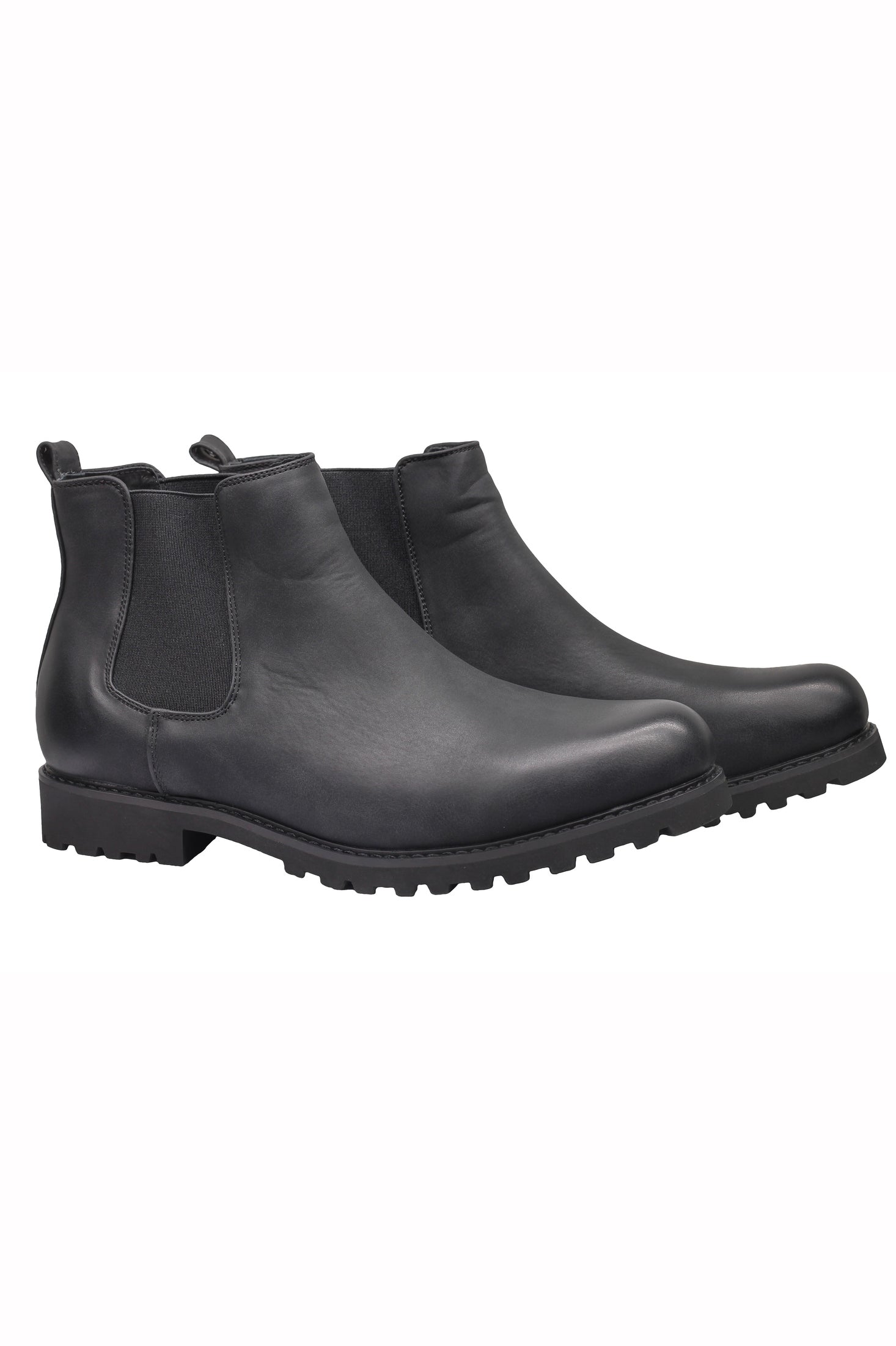 CHELSEA FAUX LEATHER BOOTS
