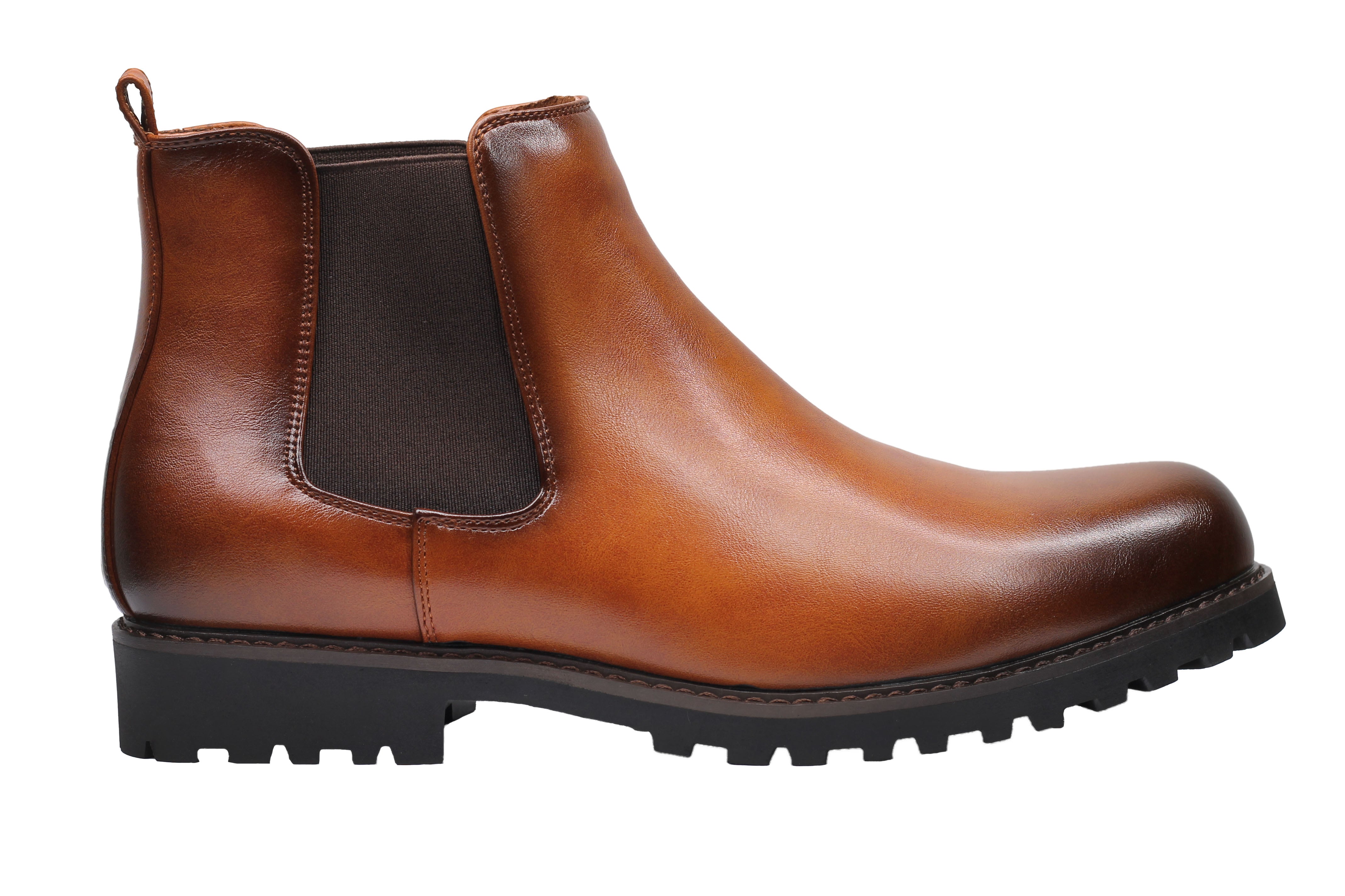CHELSEA FAUX LEATHER BOOTS