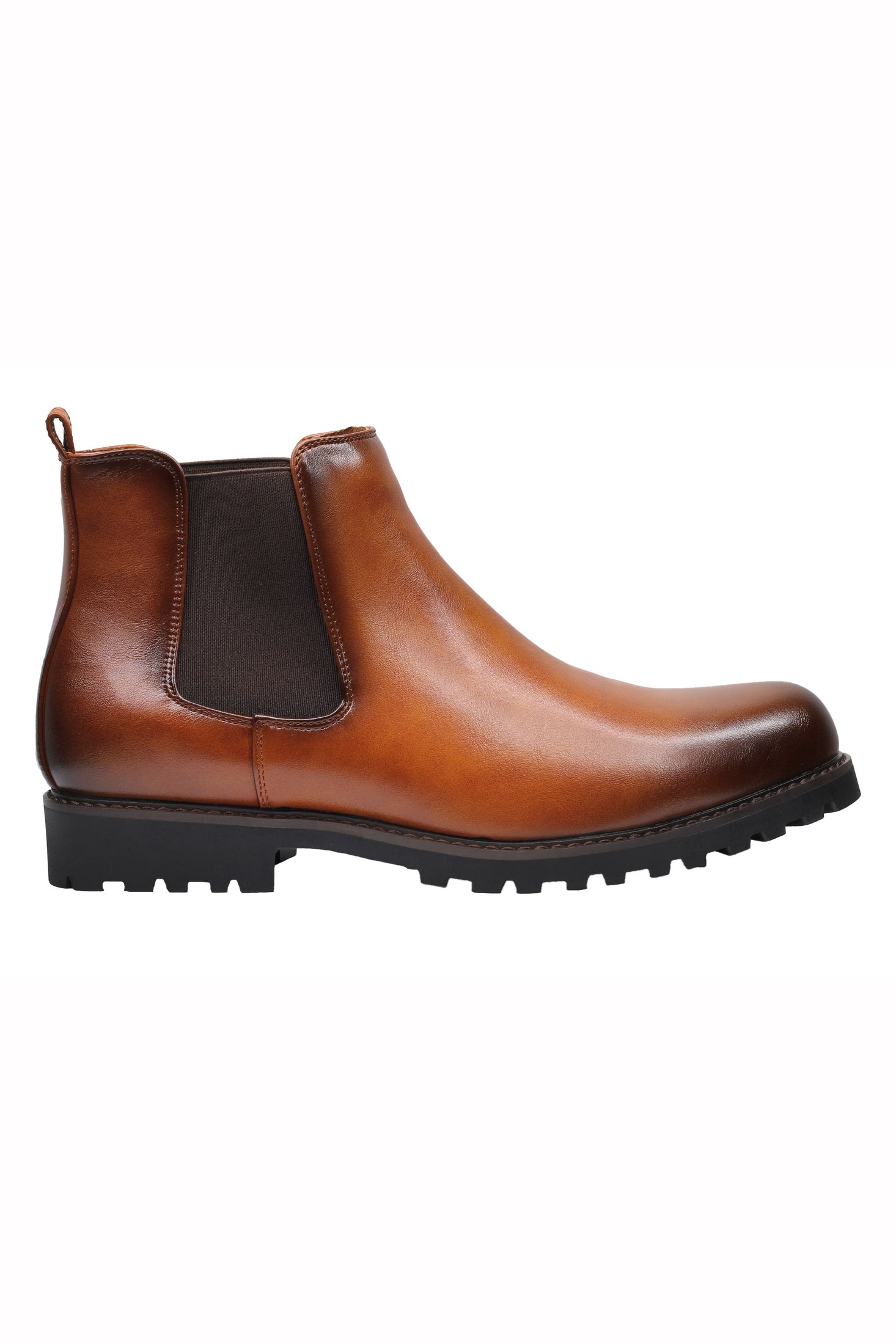 CHELSEA FAUX LEATHER BOOTS