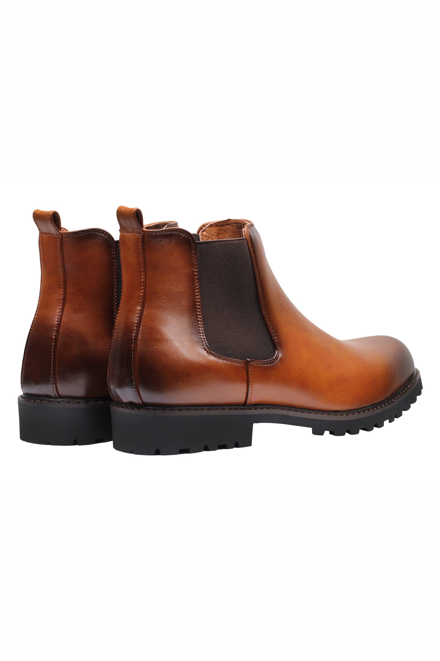 CHELSEA FAUX LEATHER BOOTS