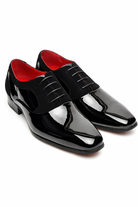 Black Shiny Patent Oxford Dress Shoes