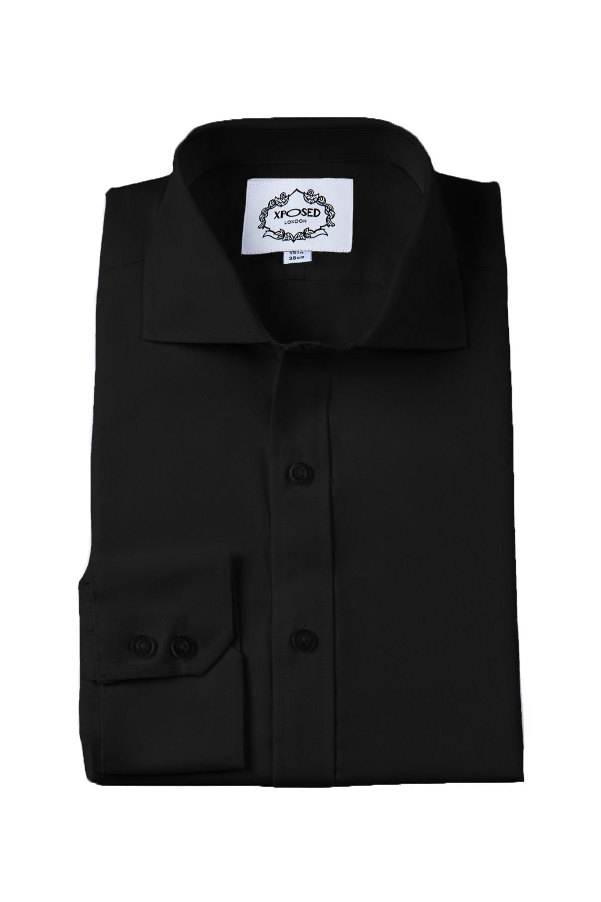 CLASSIC BLACK TAILORED FIT SHIRT