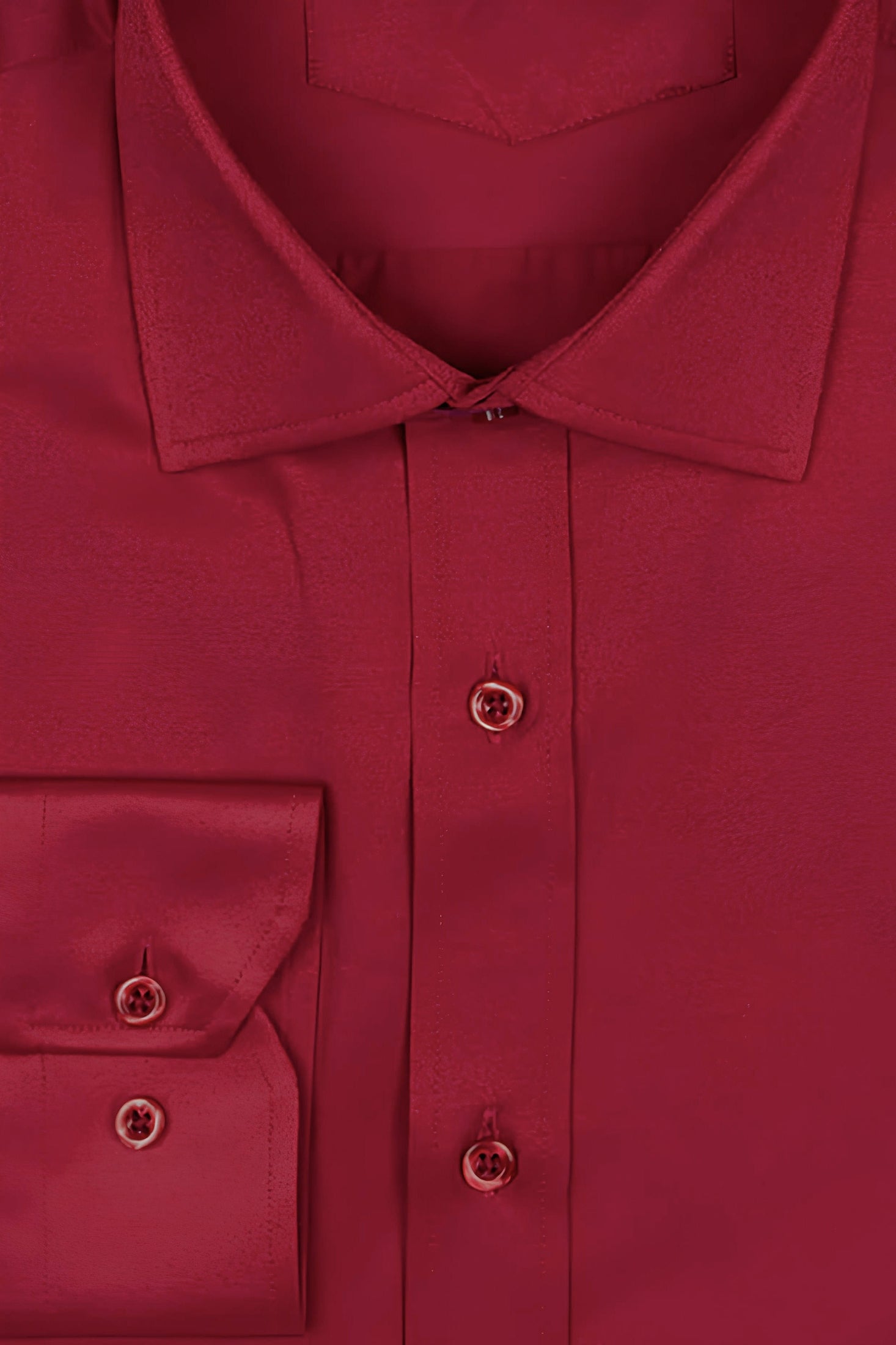 PLAIN MAROON CLASSIC SHIRT - TAILORED FIT – MID COLLAR