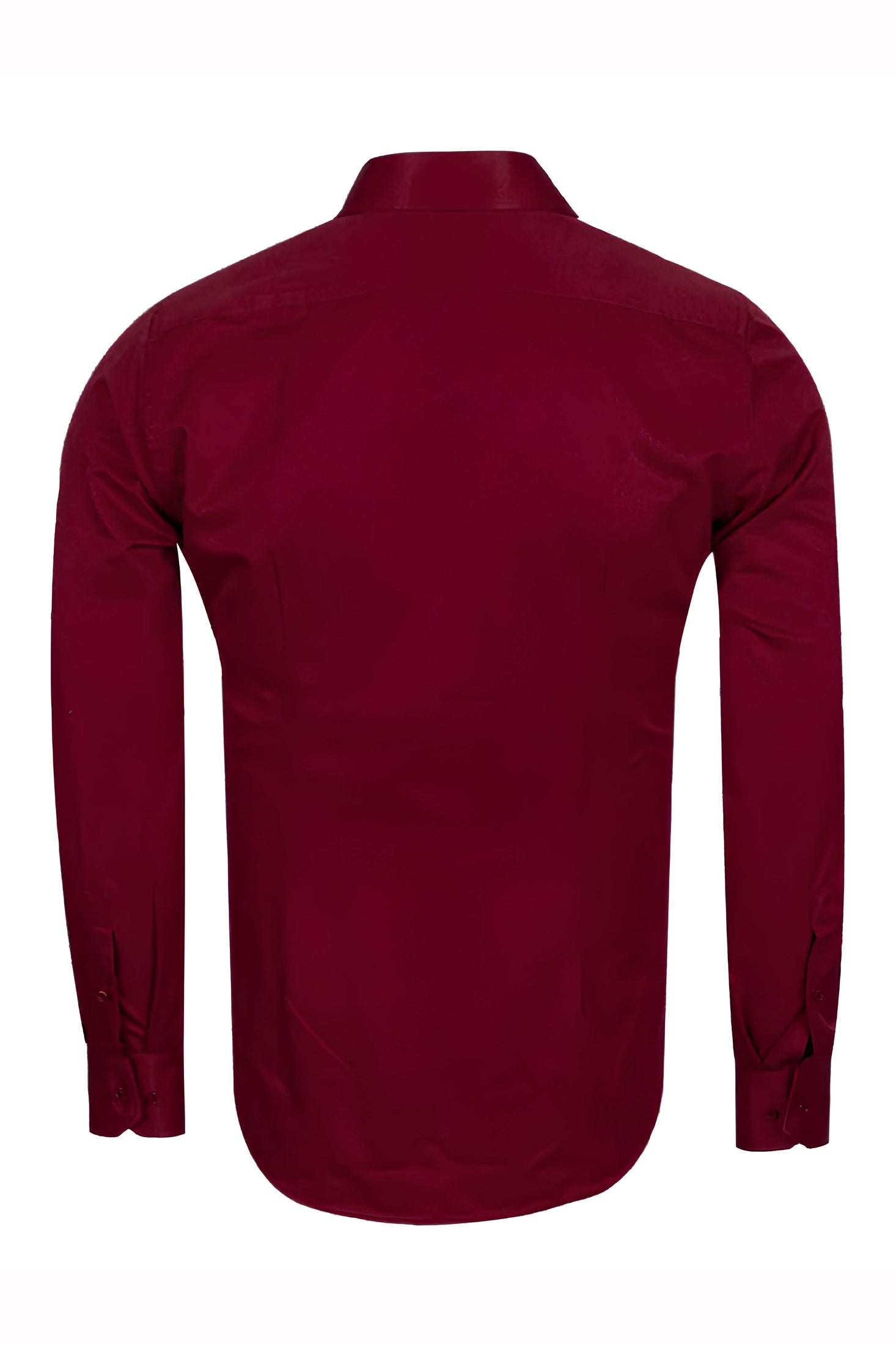 PLAIN MAROON CLASSIC SHIRT - TAILORED FIT – MID COLLAR