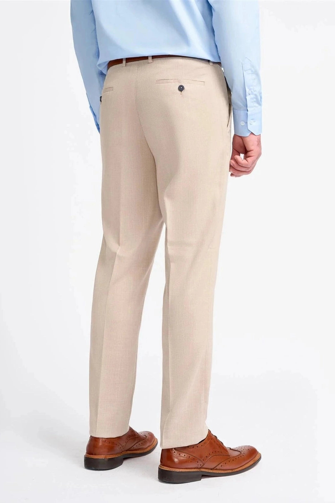 MIAMI – TAILORED FIT LINEN BLEND STONE 3 PIECE SUIT CAVANI