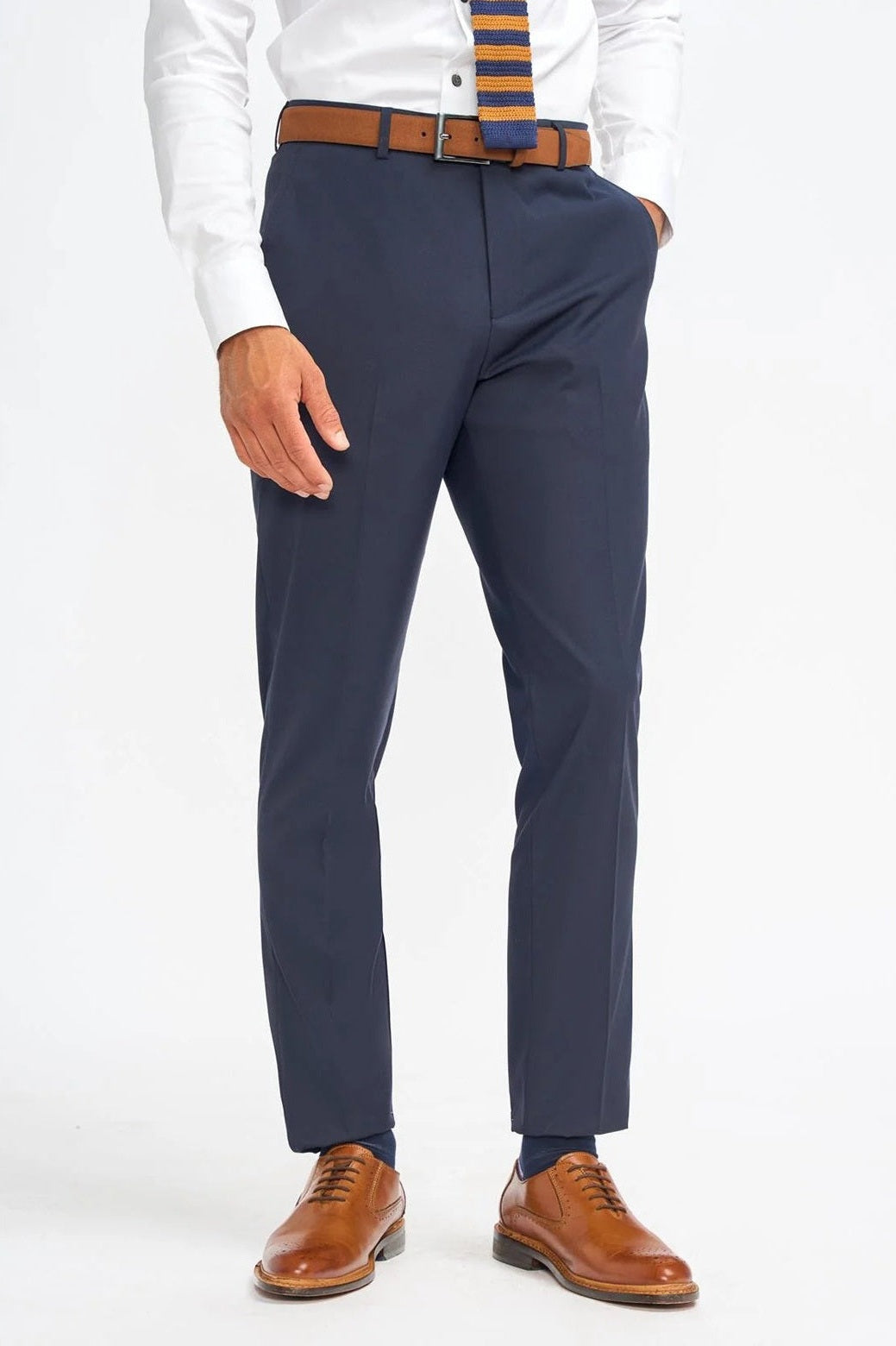 MALIBU – NAVY BLUE TAILORED SUIT TROUSER CAVANI