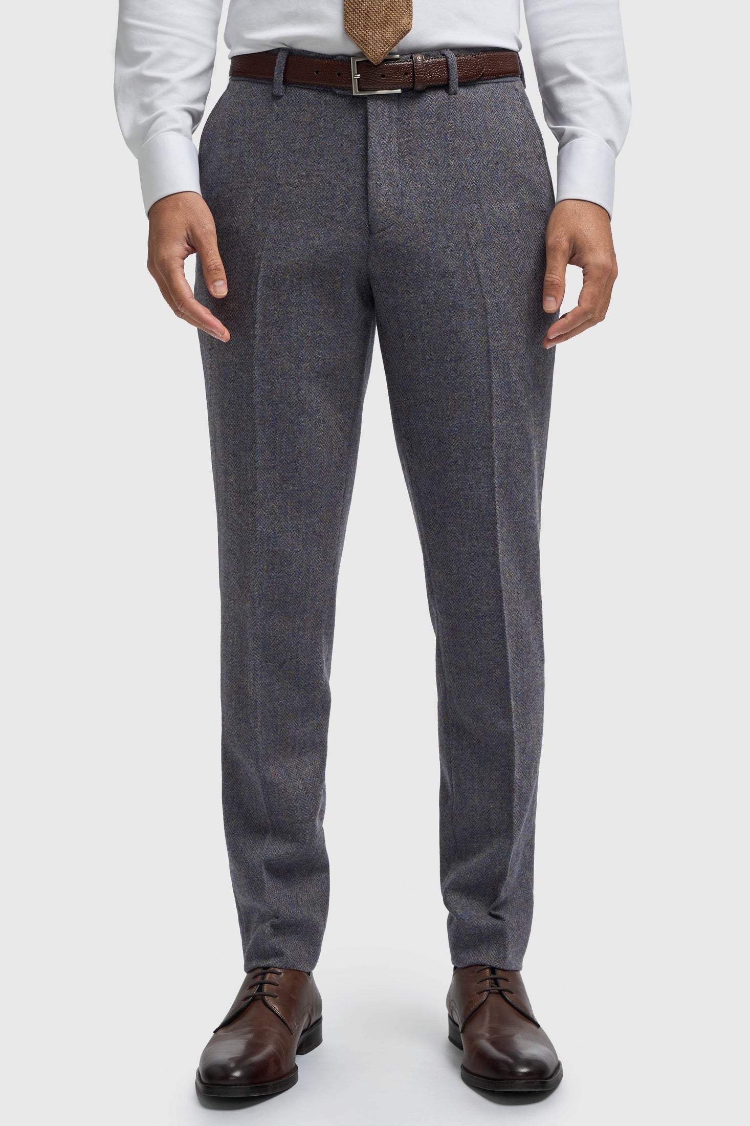 CAVANI – Thomas Suit trousers in Savoy Grey Herringbone