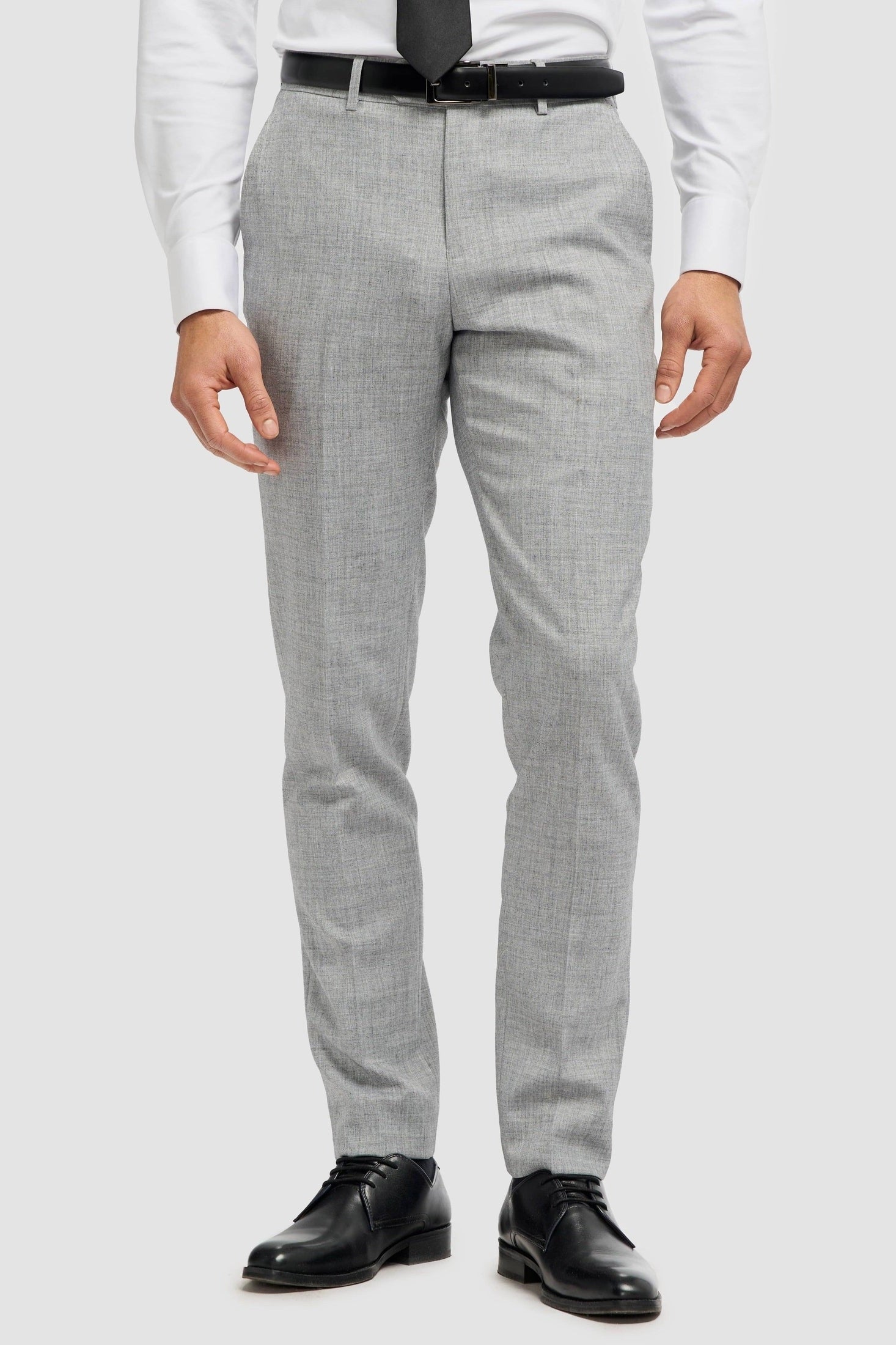Cavani – Malibu Grey Sharkskin Tapered Trousers