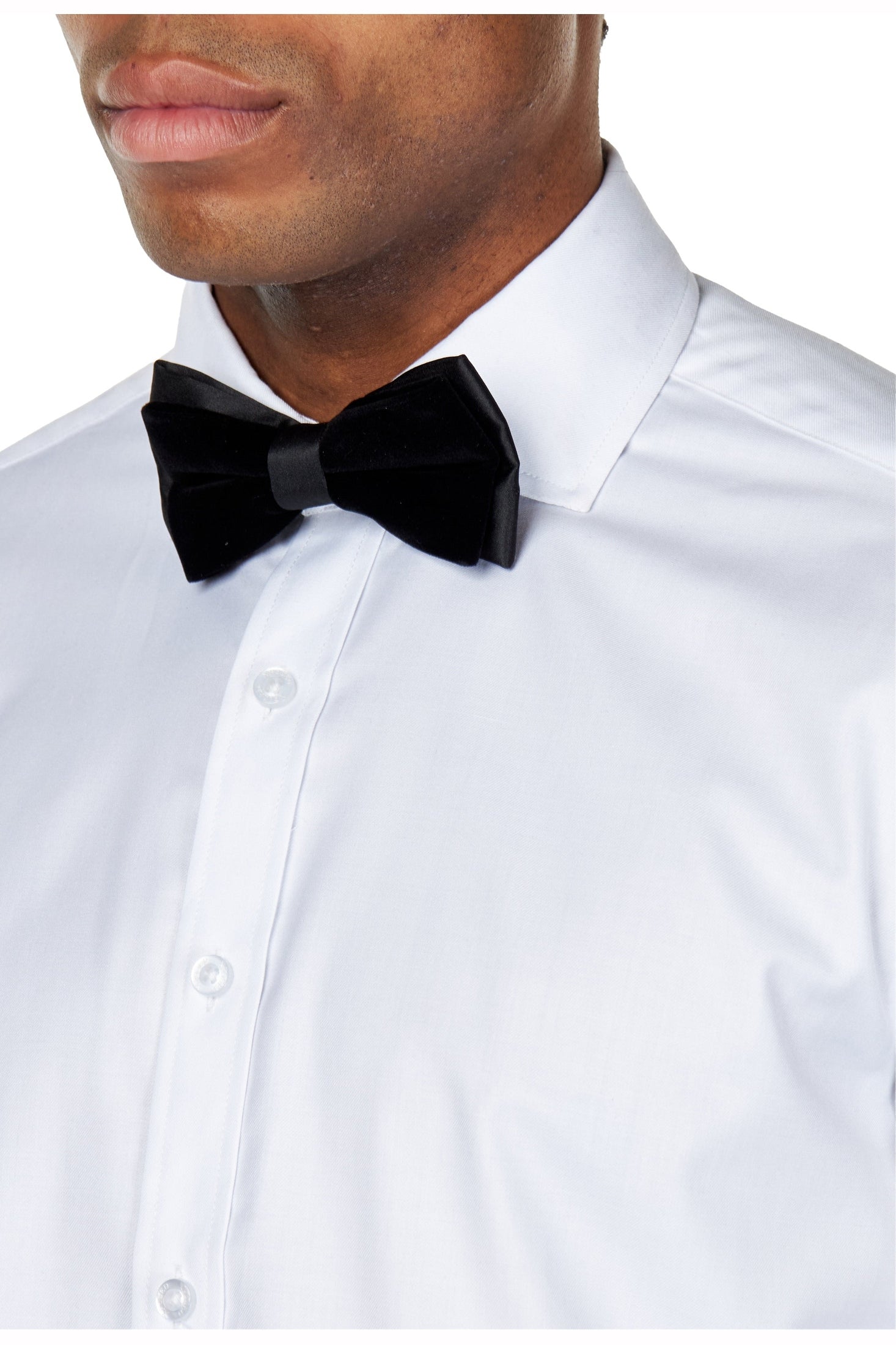 Mens Velvet Adjustable Bowtie Cufflink Hankie Set Wedding Party Smart Neck Tie