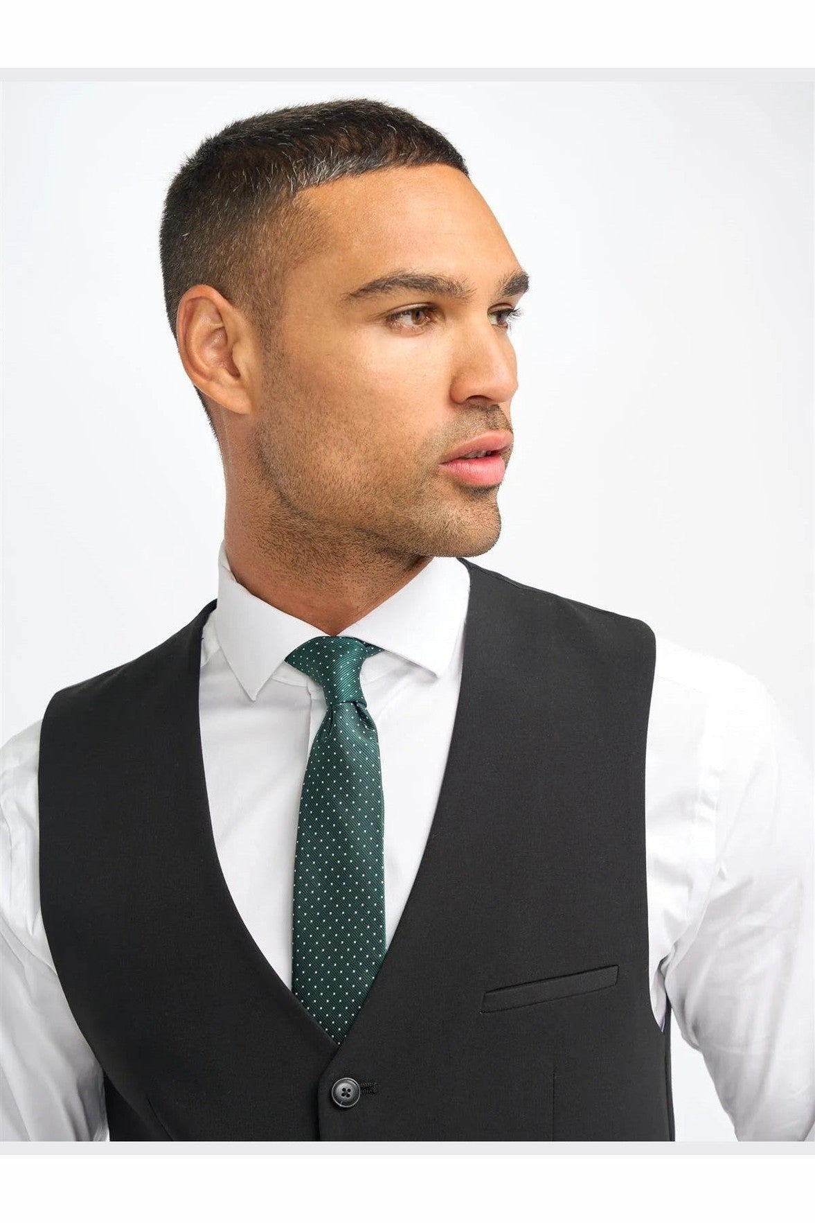 MALIBU – PLAIN BLACK TAILORED WAISTCOAT CAVANI