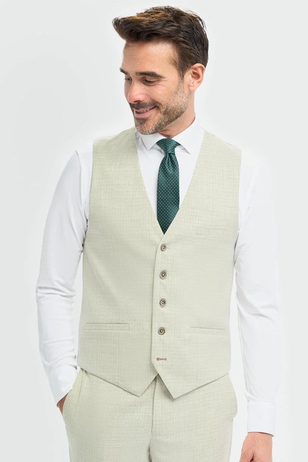 Cavani – Tropez Green Tailored Waistcoat