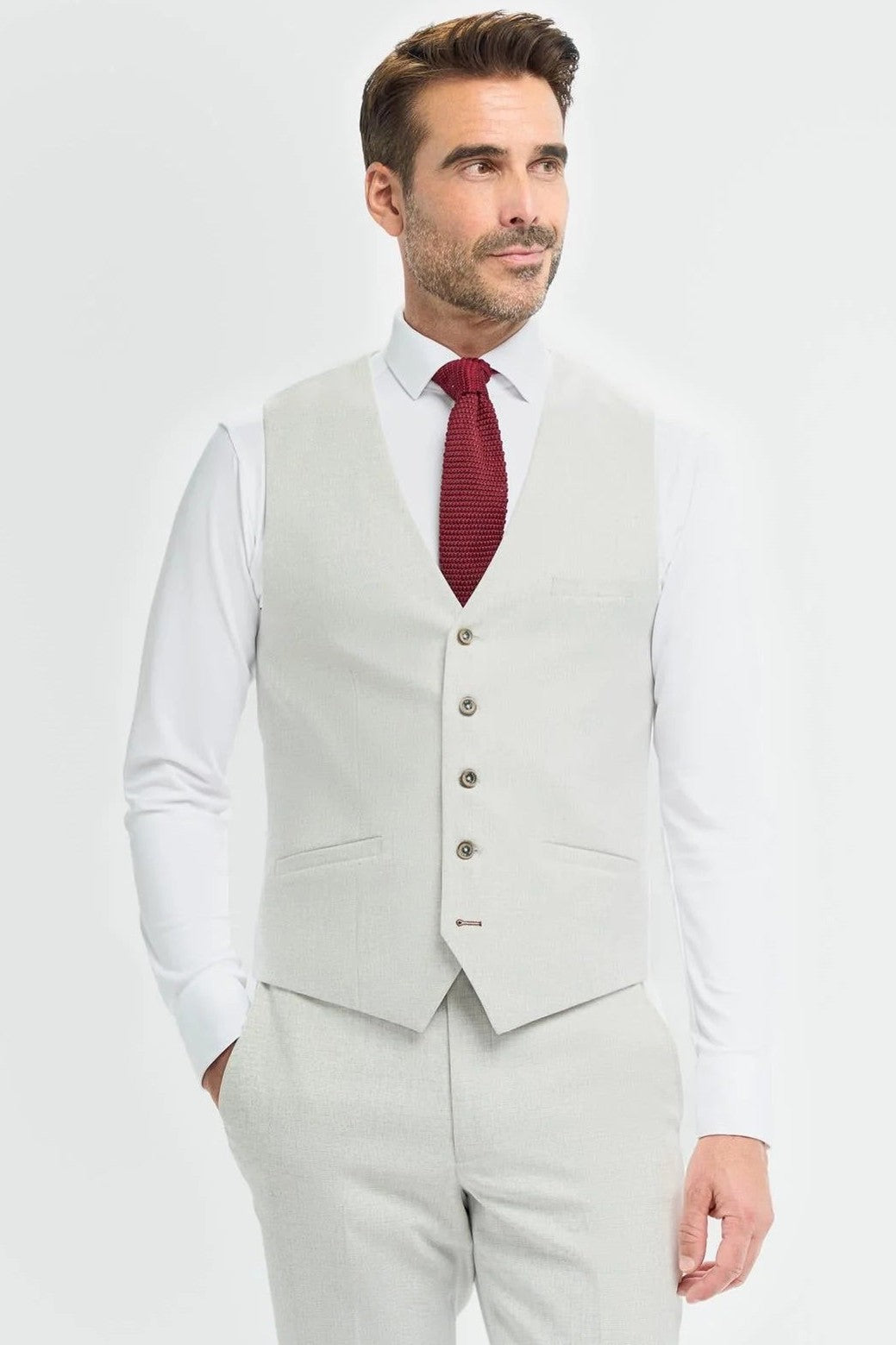 Cavani – Tropez Tailored 3 Piece Suit in Grey