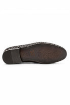 DIVO Men’s Brown Handmade Woven Leather Tassel Loafers Sartorial Shoes