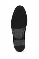 BRIO Men’s Black Woven Suede Leather Penny Loafers Sartorial Shoes