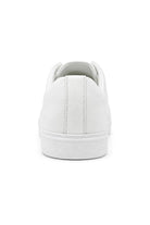 Men’s White Faux Leather Slip-On Trainers Sartorial Shoes