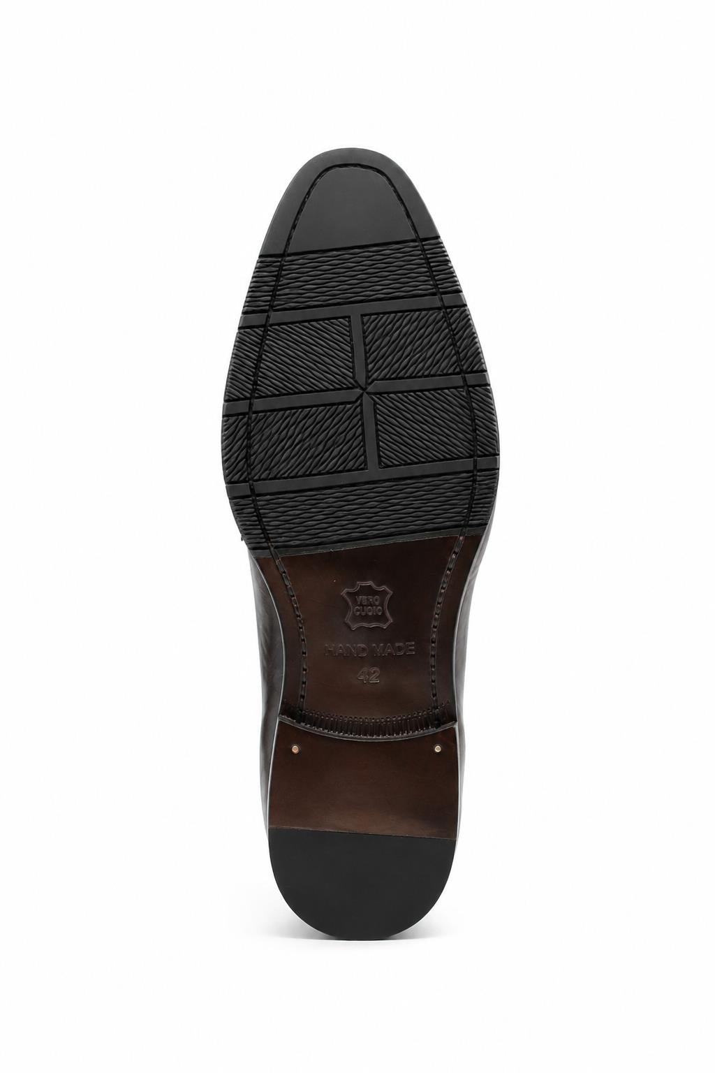 CRUX - Men’s Coffee Brown Calf Leather Penny Loafers Sartorial Shoes