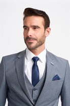 Cavani Bond Puppy Tooth Men’s Wool Blend Tailored Fit Blazer CAVANI