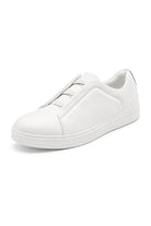 Men’s White Faux Leather Slip-On Trainers Sartorial Shoes