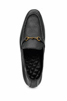 FAZIO Men’s Black Soft Grain Genuine Leather Snaffle Bit Loafers Sartorial Shoes
