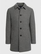 Cavani Kerry Grey Wool Blend Houndstooth Winter Overcoat