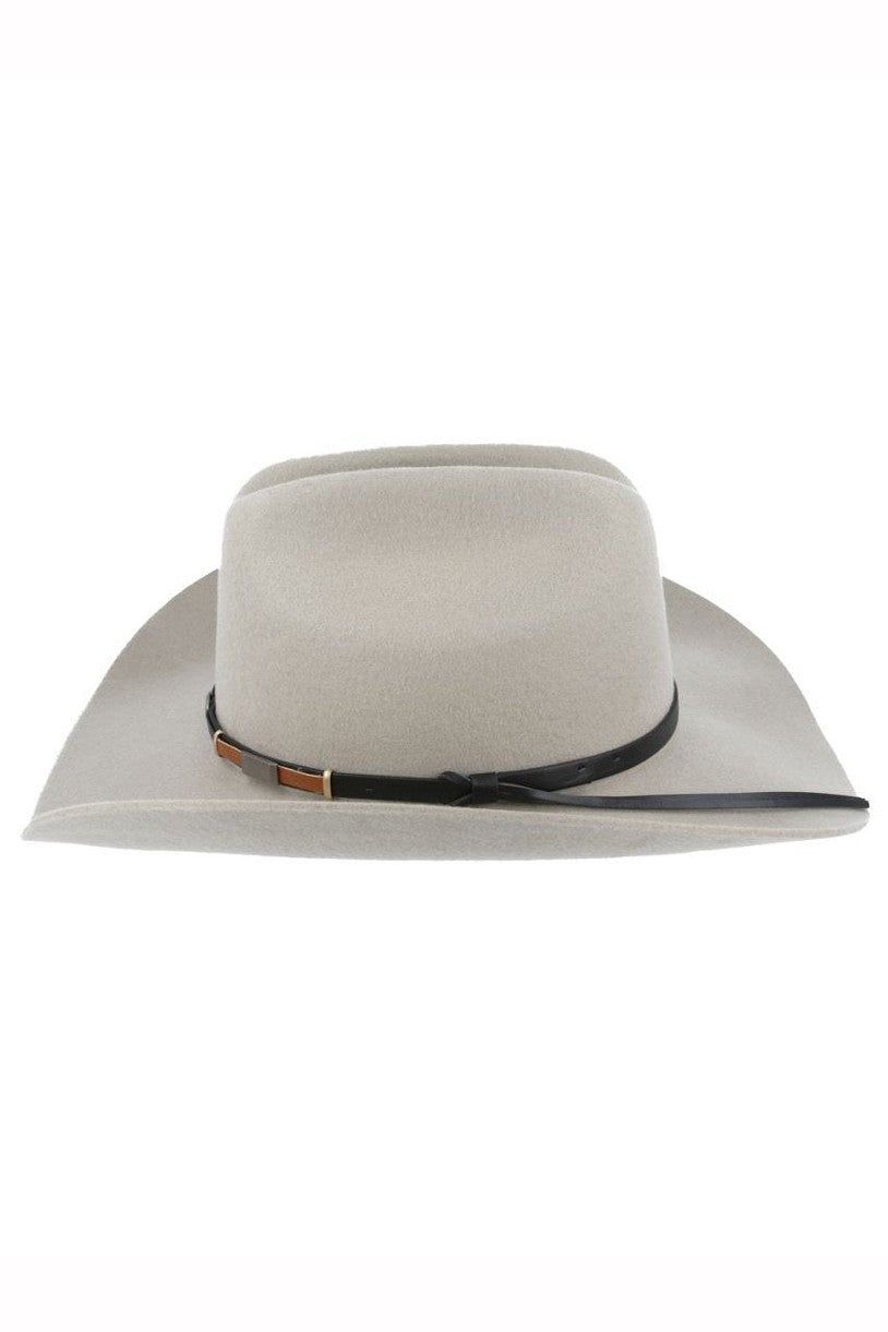CREAM PURE WOOL STIFF COWBOY HAT