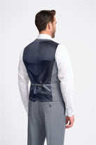 Cavani Bond Puppy Tooth Men’s Wool Blend Tailored Waistcoat CAVANI