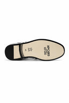 Men’s Black & White Shiny Patent Print Occasion Shoes Sartorial Shoes