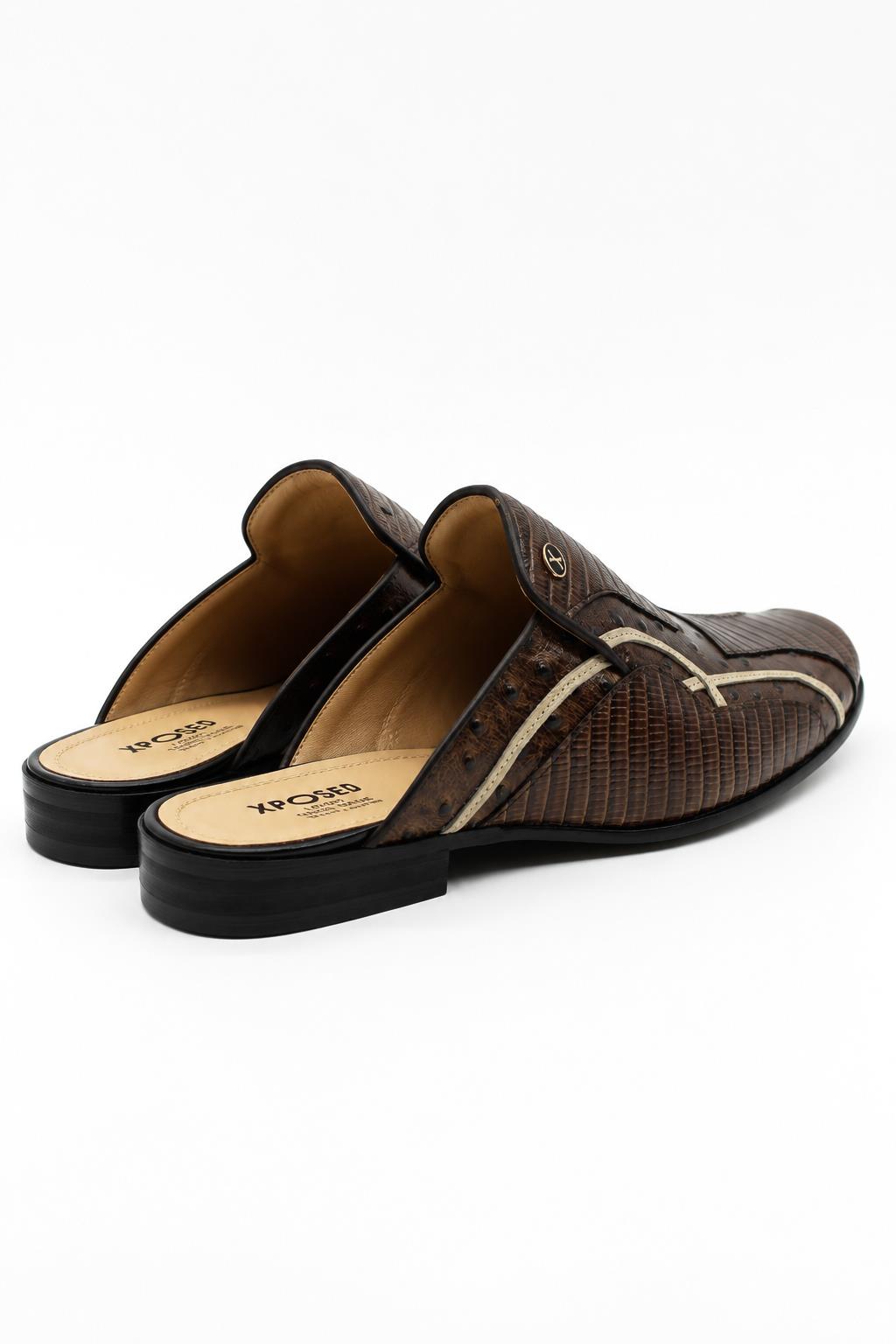 Men’s Glossy Brown Handmade Real Leather Half Shoes Sartorial Shoes