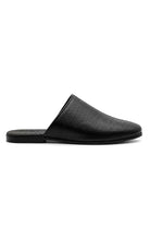 NICO Men’s Black Soft Grain Leather Mule Slippers Sartorial Shoes
