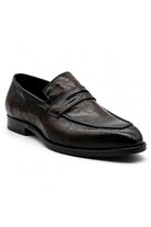 CRUX - Men’s Coffee Brown Calf Leather Penny Loafers Sartorial Shoes