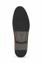 BRIO Men’s Brown Woven Suede Leather Penny Loafers Sartorial Shoes